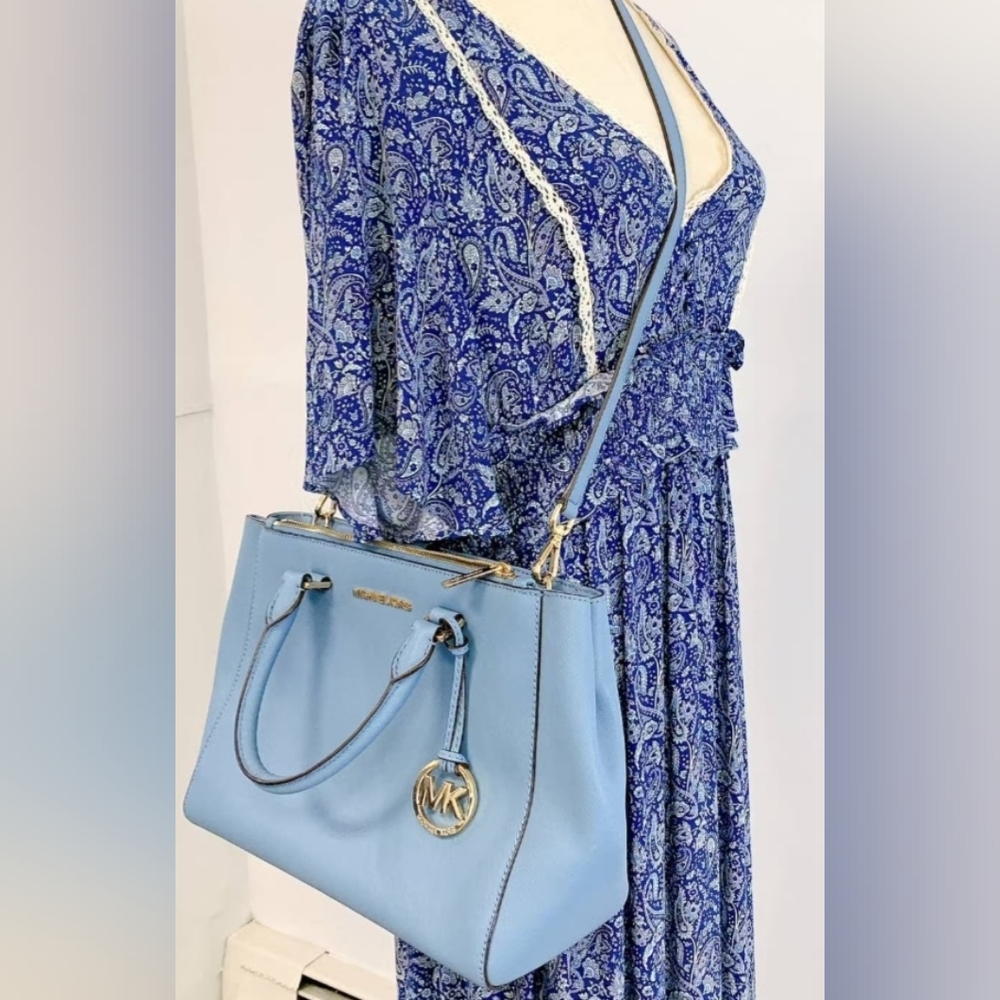 NWT Michael KorsMichael Kors 35H7GSOT2L Kellen Medium IN SKY